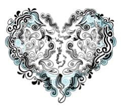 Doodle Floral Heart