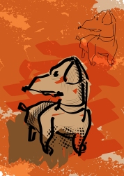 Vector Dog Illustration